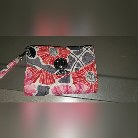 Vera Bradley Cheery Blossoms Wallet. Preowned. - Picture 7 of 11